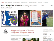 Tablet Screenshot of eastkingdomgazette.org